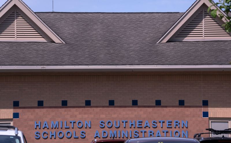 The Hamilton Southeastern Schools Administration building is at 13485 Cumberland Road, Monday, May 4, 2026 in Fishers.