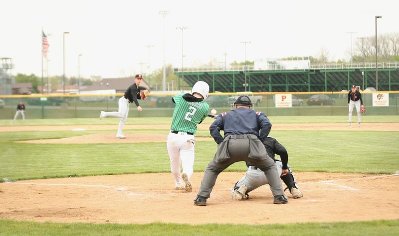 Concord senior Alex Kridler swings at a pitch from NorthWood junior Drew Rains during a baseball game May 6, 2026, in Dunlap.