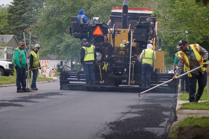 City road crews repave Fairview Avenue Wednesday, May 13, 2026.