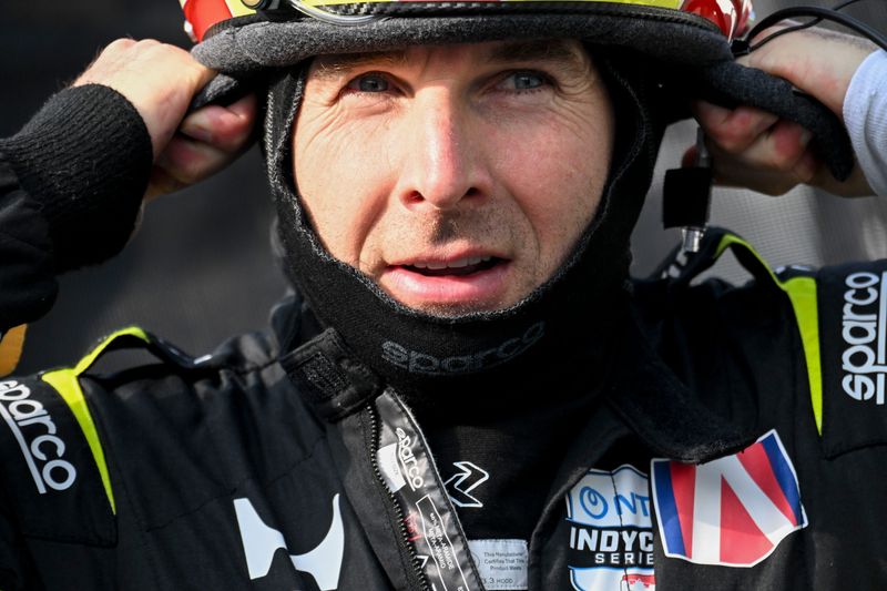Andretti Global driver Will Power (26) prepares to get in his car Sunday, May 17, 2026, ahead of qualifying for the 110th running of the Indianapolis 500 at Indianapolis Motor Speedway.