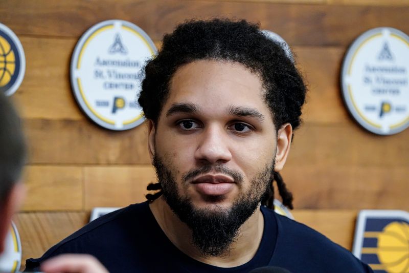 Emanuel Sharp, a potential Indiana Pacers draftee, works out with the Pacers and staff at the Ascension St. Vincent Center on Thursday, May 28, 2026, in Indianapolis.
