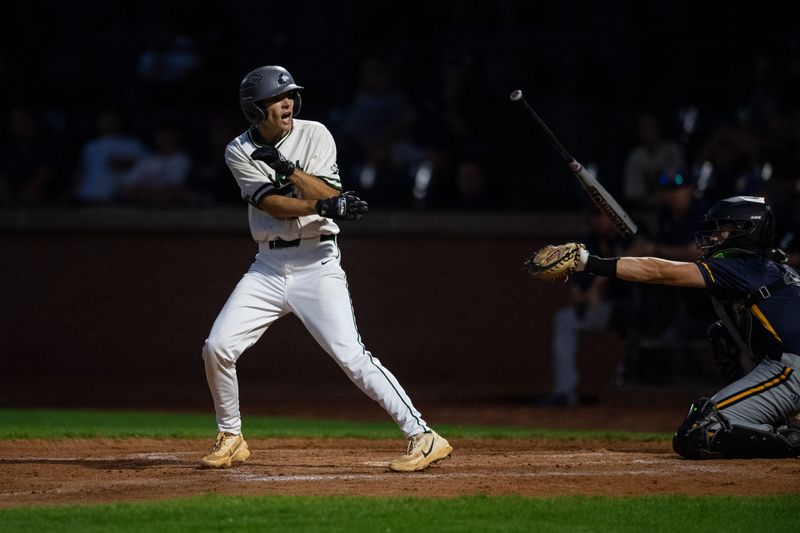 North's Daniel Cranick (8) takes a free base as the North Huskies play the Castle Knights during the 2026 IHSAA Class 4A baseball sectional at Bosse Field in Evansville, Ind., Friday, May 29, 2026.