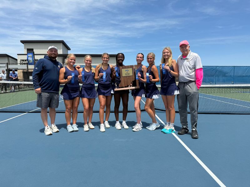Delta girls tennis defeated Homestead, 4-1, to win an IHSAA semi-state championship and clinch the seventh state finals berth in program history at Homestead High School on Saturday, May 30, 2026.