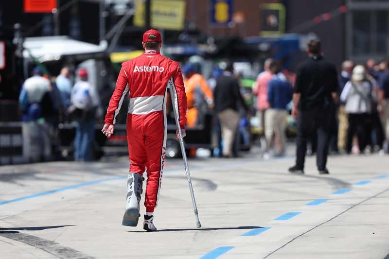 Josef Newgarden at the Detroit Grand Prix of Detroit on May 31, 2026.