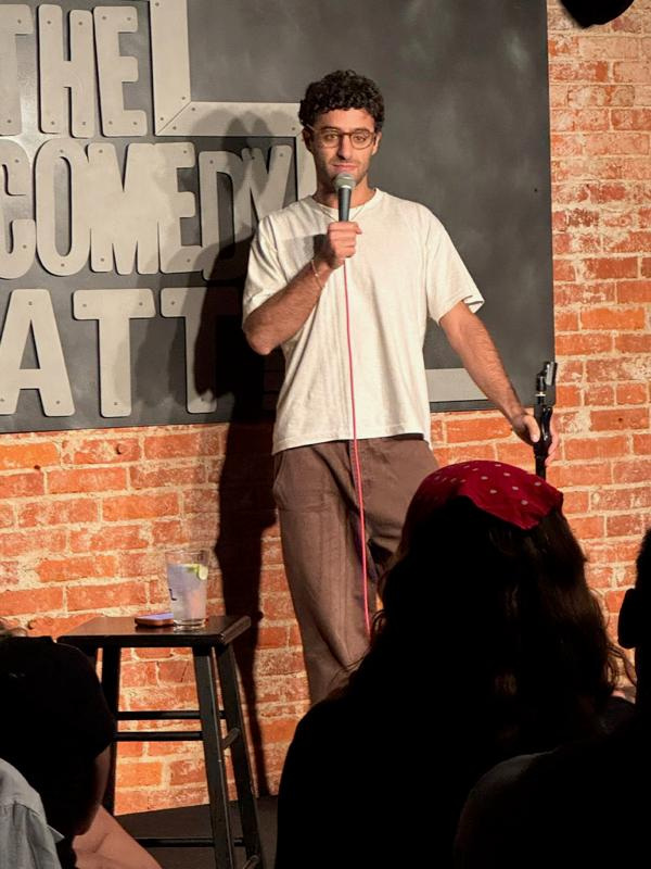 Emil Wakim performs stand-up at the Comedy Attic in Bloomington on Aug. 29 and 30, 2025.