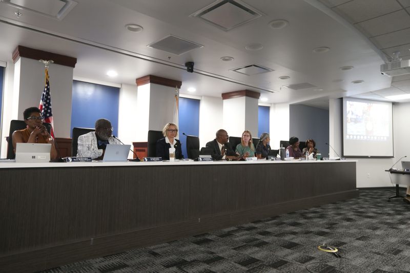 South Bend Common Council members listen to the South Bend Reparatory Justice Commission present its report, which outlines years of racist and discriminatory practices historically facilitated by the city, at the June 8, 2026, common council meeting in South Bend.