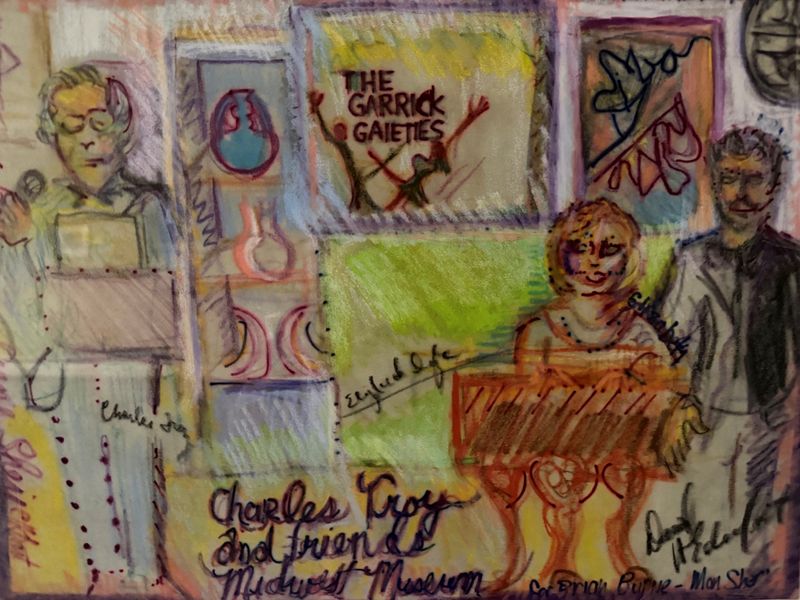 "All That Jazz!" exhibit is now showing through July 5, 2026, at the Midwest Museum of American Art in Elkhart. This is a piece of artwork by Sheri Smith.