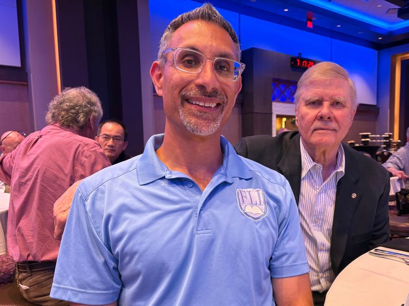 George Azar, left, serves as the executive director and former South Bend Community School Corp. Superintendent James Kapsa serves on the board of the Forever Learning Institute in South Bend.
