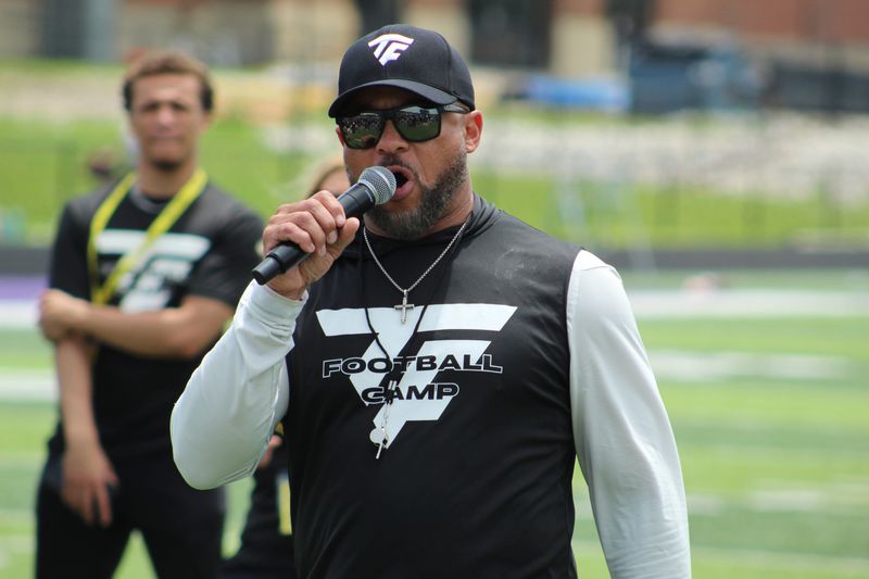 The third annual Team Faulk Football Camp hosted by Baltimore Ravens running backs coach and Muncie native Eddie Faulkner was held at Muncie Central High School on Saturday, June 20, 2026.