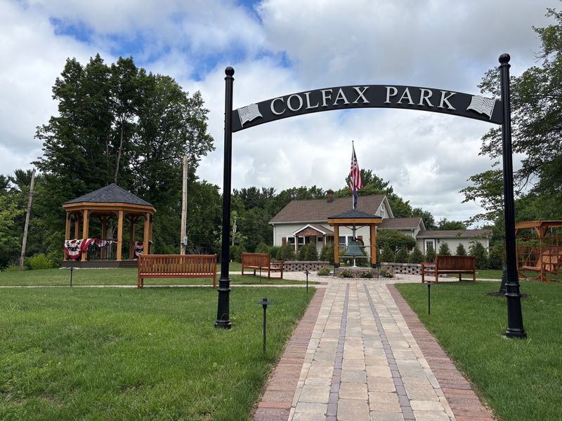 The town of New Carlisle dedicated a new park in June 2026 to Schuyler Colfax, who lived there as a child before going on to become a resident and newspaperman man in South Bend, speaker of the House, and vice president.