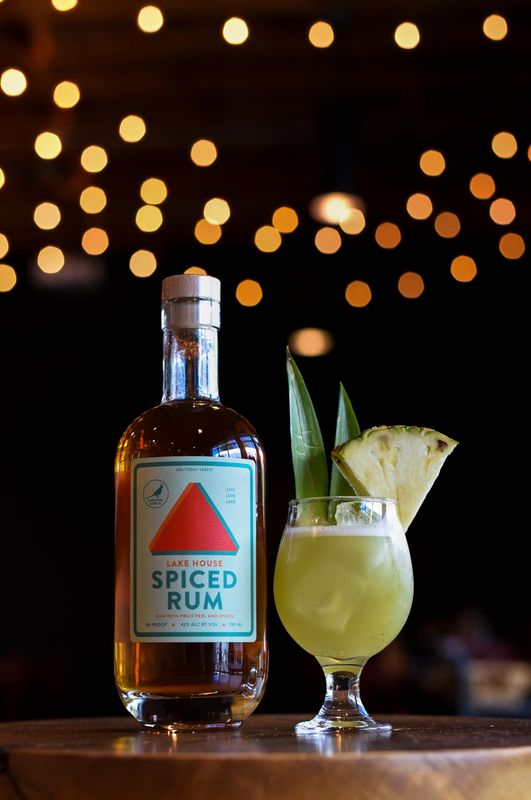 Outskirts of Paradise, with cotija washed Lake House Spiced Rum, pineapple, cilantro and lime is one of the new cocktails available at Cardinal Spirits.