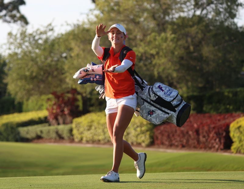 Florida Gators women's golf SEC Championship in the first round of match play against on Monday, April 20, 2026 at the Pelican Golf Course in Gainesville, FL / UAA Communications. Photo by Maddie Washburn