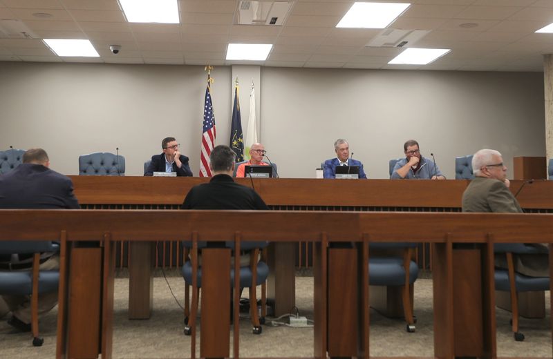 St. Joseph County Redevelopment Commission listens to resident's concerns about the Midwest Continental Divide Trail at the County Building July 14, 2026, in South Bend.