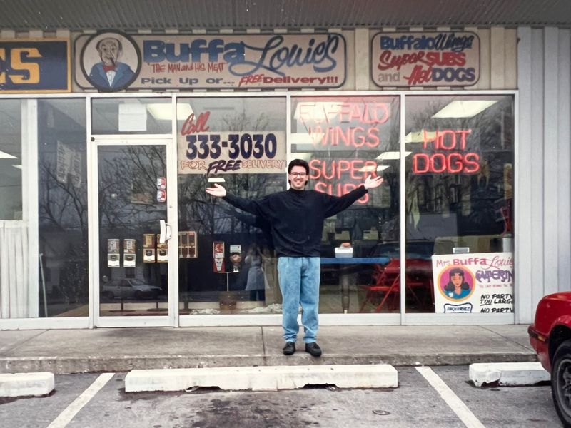 Jay Lieser, founder of BuffaLouie's is seen in 1987 at the Bloomington restaurant's original location on 17th Street.