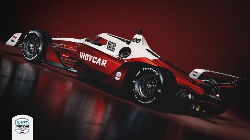 IndyCar unveils its new IR28 chassis, which will begin testing this week and will debut in 2028.