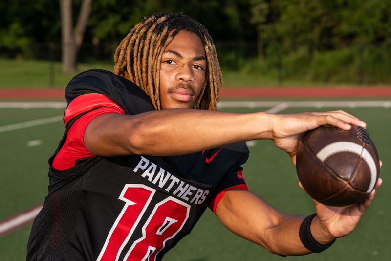 North Central wide receiver Markell Bailey poses for a portrait Tuesday, July 28, 2026, at Brebeuf Jesuit Preparatory School in Indianapolis.