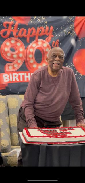 James O'Bannon at his 90th birthday celebration.