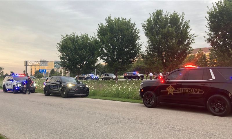 Indiana State Police investigate a shooting involving officers Aug. 6, 2026 on US 31 north of 116th Street in Carmel.