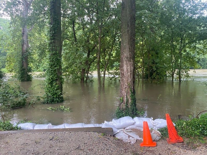 Flooding in Rocky Ripple area in Indanapolis, Indiana on August 15th 2026.