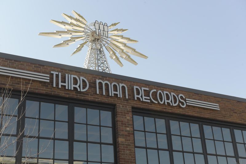 Jack White's Third Man Records store and vinyl pressing plant in Detroit.