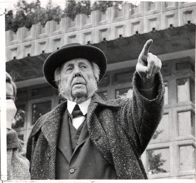 Frank Lloyd Wright in 1957.