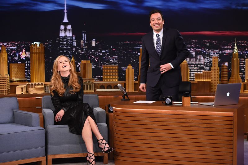 Nicole Kidman Visits "The Tonight Show Starring Jimmy Fallon" at Rockefeller Center on Jan. 6, 2015, in New York City.