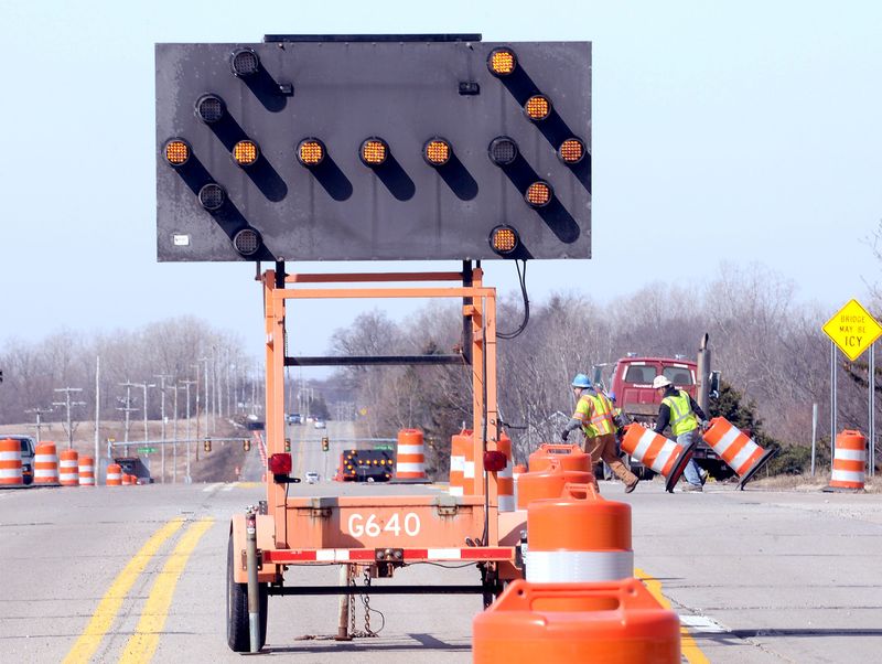 Road crews will soon be putting up orange barrels to prepare for work on separate reconstruction projects. The writer does not support a sales tax increase to pay for roads.