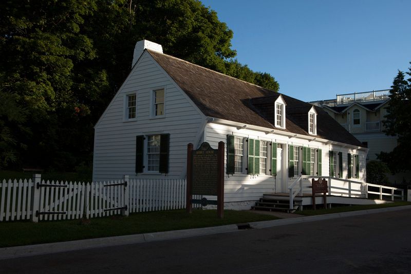 Mackinac Island’s Biddle House dates to 1780 or so. It’s one of three very old buildings on the island.