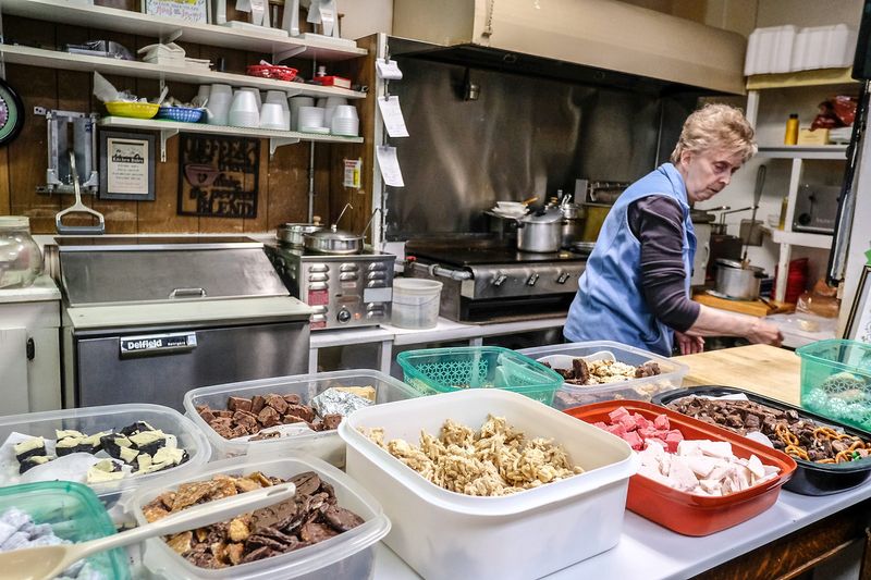 Mary Dershem at Dershey's Cafe in St. Johns on Friday, Jan. 3, 2020. The restaurant will close in August.