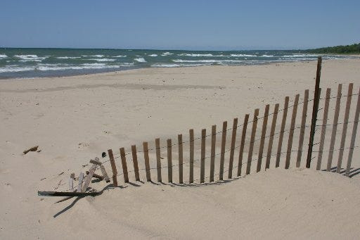 South Beach sits along the southern shoreline of Lake Michigan