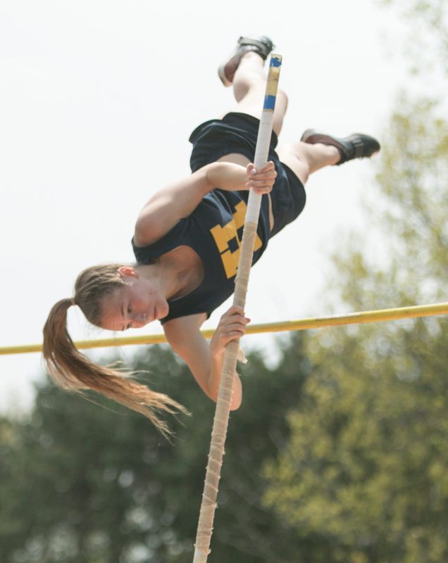 Hartland's Ellie Zimmerman holds the Livingston County record in pole vault.