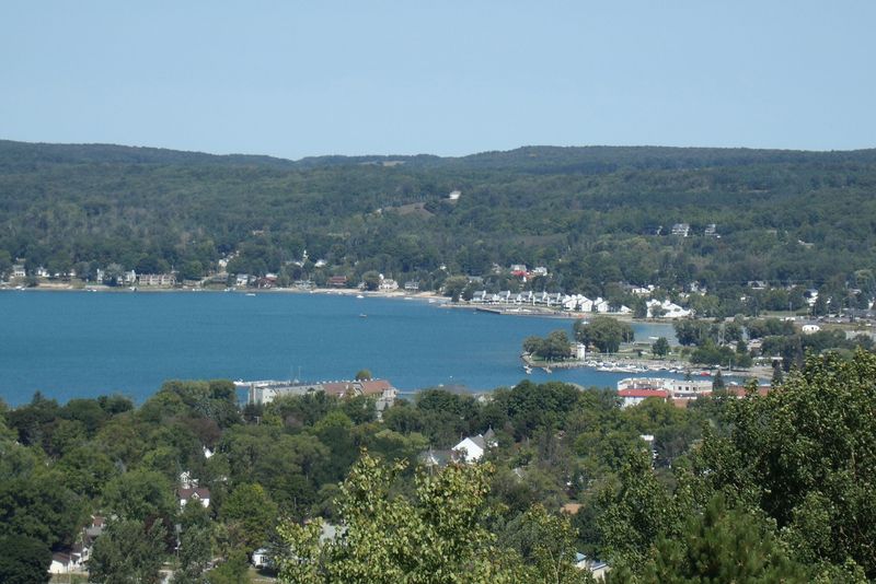 A view of Lake Charlevoix's Boyne City shoreline.