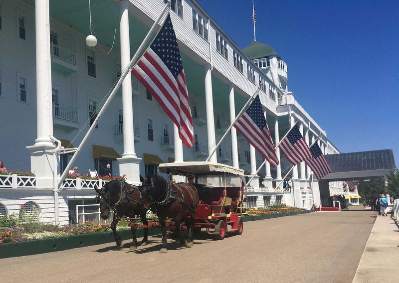 The Grand Hotel on Mackinac Island is photographed on July 19, 2016. The hotel is the site of the Detroit Regional Chamber's annual policy conference.