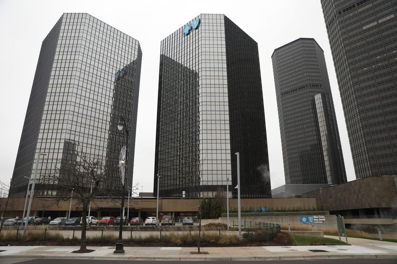 500-600 Renaissance Center in downtown Detroit on Friday, Dec. 29, 2023.