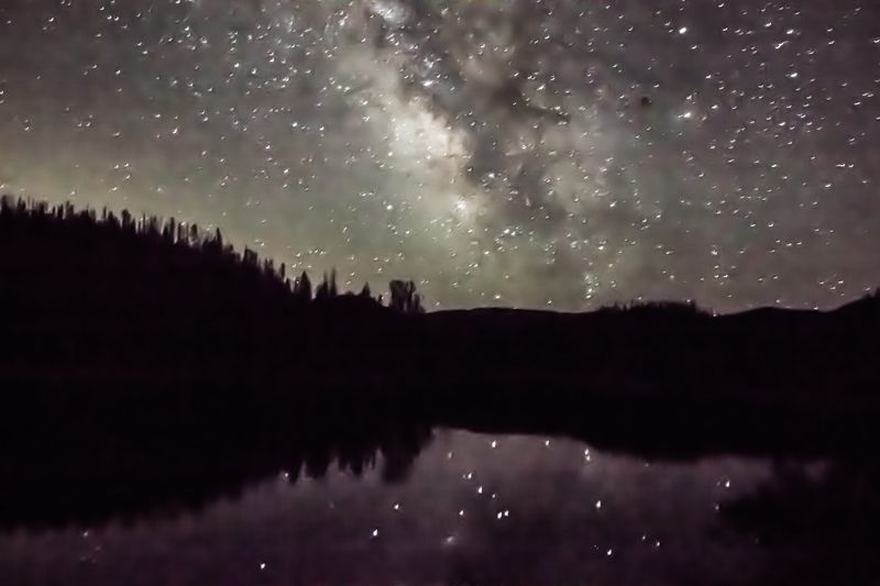 April 19, 2021: A startlingly crisp Milky Way galaxy appears in the Colorado night sky.