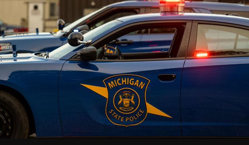 A Michigan State Police vehicle.