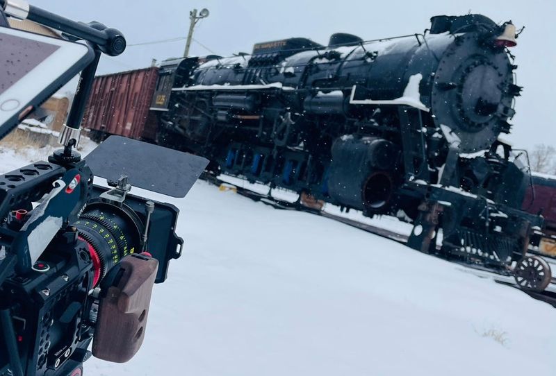 The famous the Pere Marquette 1225 steam locomotive in Owosso plays a major role in Christmas movie "Christmas on the North Pole Express"