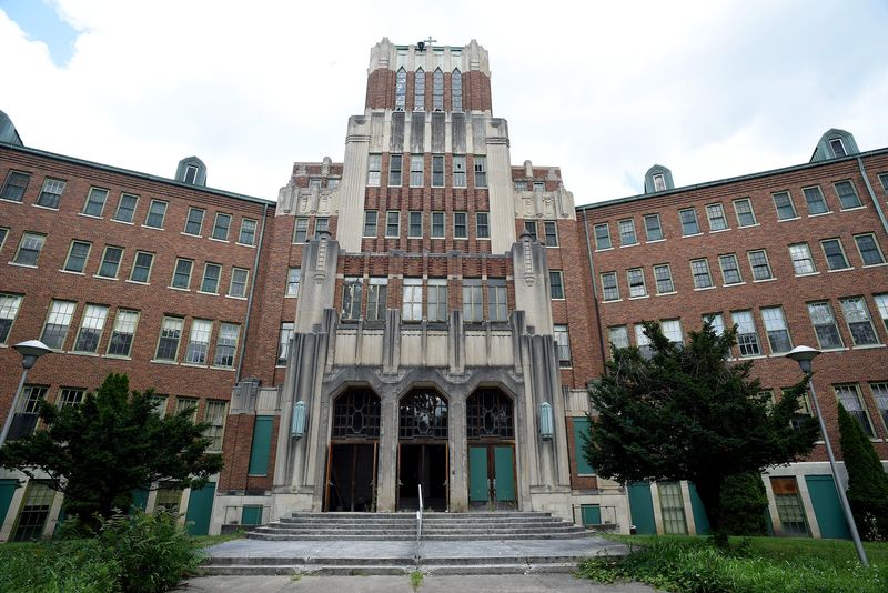 The 93-year-old former St. Mary Academy is shown. After the school closed, the space was used for offices and to house the IHM Sisters during renovation to the Motherhouse. The building has been vacant for about 22 years.