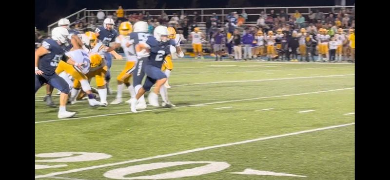 Gavin Magorien breaks free for a touchdown run for McDowell