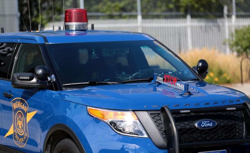 Michigan State Police vehicle.