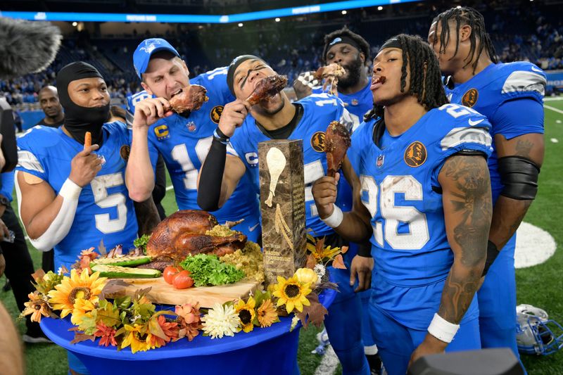 The Lions beat the Bears on Thanksgiving in 2024.