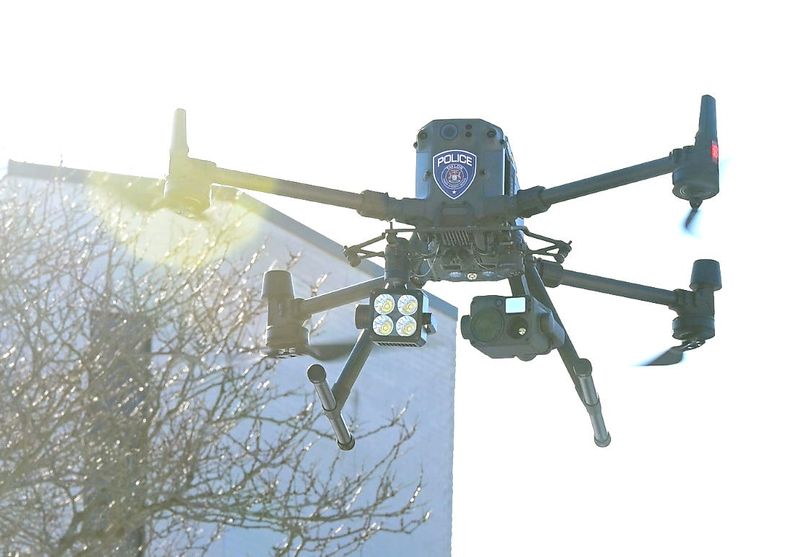 Law enforcement agencies across Metro Detroit are now using drones to assist in some emergency responses. The drone above is used by the Taylor Police Department.