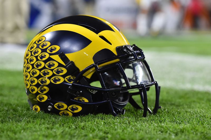 Michigan football helmet