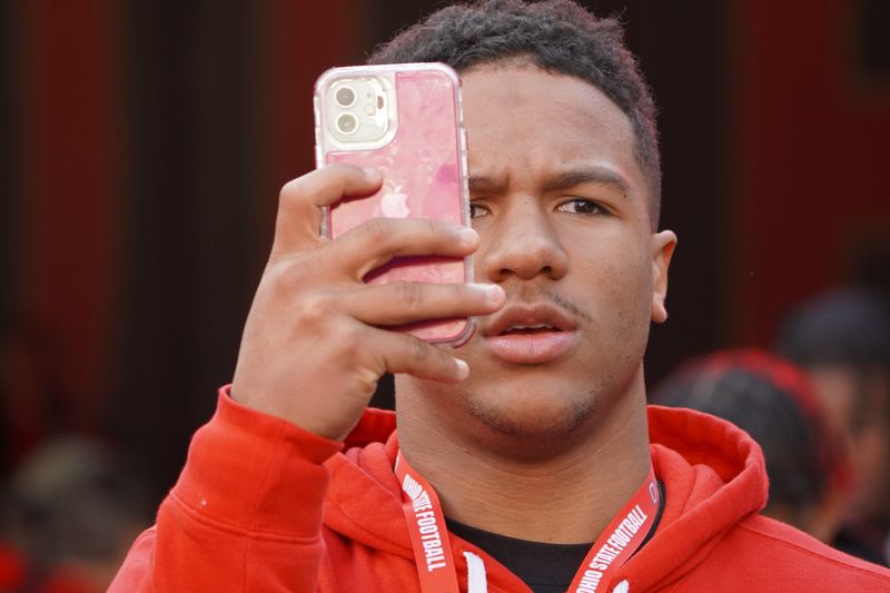 Recruit Jordan Marshall visits Ohio Stadium during the Ohio State, Michigan game. © Lori Schmidt / Columbus Dispatch / USA TODAY NETWORK