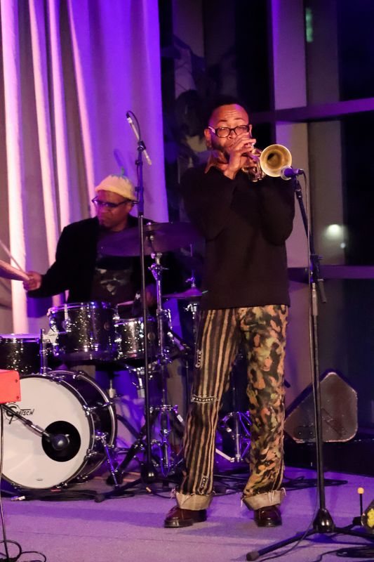 Jazz musician Brandon Woody performed in the Club 750 series at the Wharton Center on Feb. 5.