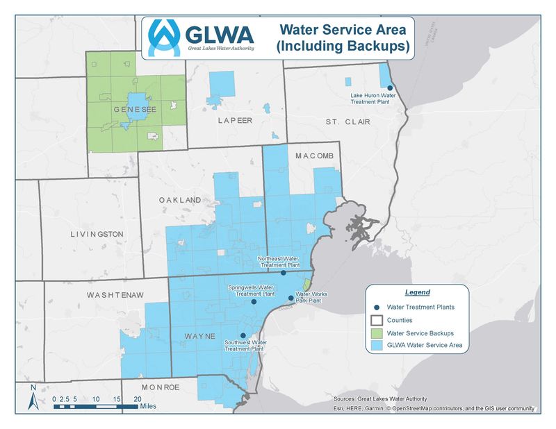 The Great Lakes Water Authority has 88 member partners who provide water service to approximately 115 communities across eight southeast Michigan counties.