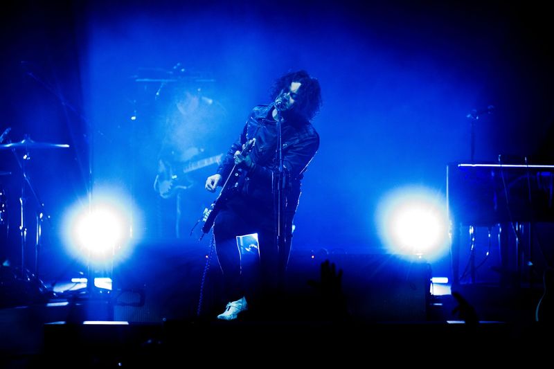 Jack White performs at the Masonic Temple in Detroit on April 12, 2025.