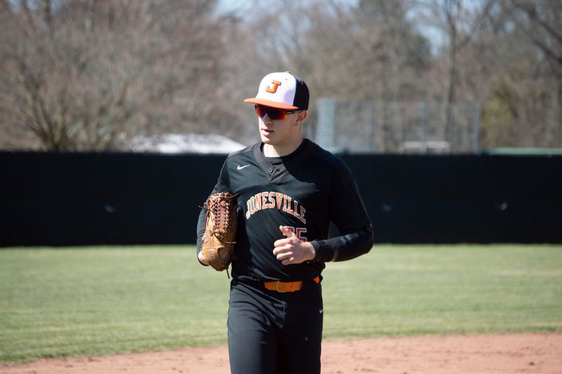 Jonesville junior Devan Herendeen has earned two wins in two pitching appearances so far this season and hasn't given up a hit yet.