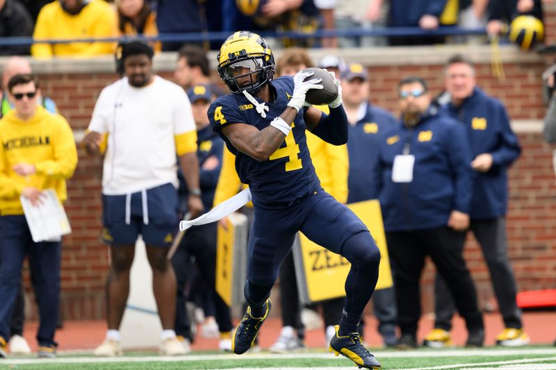 Andrew Marsh leads a Michigan receiving corps that figures to be deeper and more talented this season.