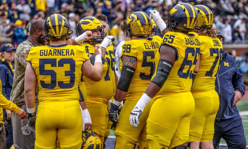 Maize team offensive line